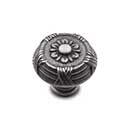 RK International [CK-754-DN] Solid Brass Cabinet Knob - Small Crosses & Petals - Distressed Nickel Finish - 1 1/4" Dia.