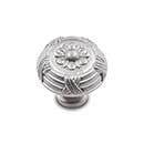 RK International [CK-754-P] Solid Brass Cabinet Knob - Small Crosses & Petals - Satin Nickel Finish - 1 1/4" Dia.