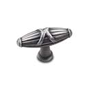 RK International [CK-756-DN] Solid Brass Cabinet Knob - Large Crossed Indian Drum - Distressed Nickel Finish - 2 1/4" L