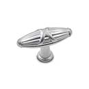 RK International [CK-756-P] Solid Brass Cabinet Knob - Large Crossed Indian Drum - Satin Nickel Finish - 2 1/4" L