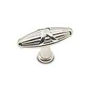 RK International [CK-756-PN] Solid Brass Cabinet Knob - Large Crossed Indian Drum - Polished Nickel Finish - 2 1/4" L