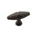 RK International [CK-756-RB] Solid Brass Cabinet Knob - Large Crossed Indian Drum - Oil Rubbed Bronze Finish - 2 3/16" L
