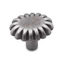 RK International [CK-205-DN] Solid Brass Cabinet Knob - Lines at End - Distressed Nickel Finish - 1 3/16" Dia.
