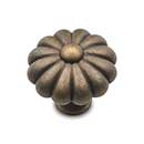 RK International [CK-3248-AE] Solid Brass Cabinet Knob - Large Melon - Antique English Finish - 1 1/2" Dia.