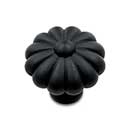 RK International [CK-3248-BL] Solid Brass Cabinet Knob - Large Melon - Black Finish - 1 1/2" Dia.