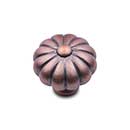 RK International [CK-3249-DC] Solid Brass Cabinet Knob - Small Melon - Distressed Copper Finish - 1 1/4" Dia.