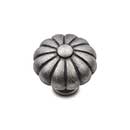 RK International [CK-3249-DN] Solid Brass Cabinet Knob - Small Melon - Distressed Nickel Finish - 1 1/4" Dia.