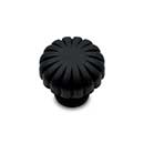RK International [CK-3250-BL] Solid Brass Cabinet Knob - Smooth Melon - Black Finish - 1 1/4" Dia.