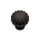RK International [CK-3250-RB] Solid Brass Cabinet Knob - Smooth Melon - Oil Rubbed Bronze Finish - 1 1/4" Dia.