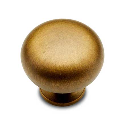 RK International [CK-1117-AE] Solid Brass Cabinet Knob - Fat Mushroom - Antique English Finish - 1 1/4" Dia.
