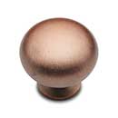 RK International [CK-1117-DC] Solid Brass Cabinet Knob - Fat Mushroom - Distressed Copper Finish - 1 1/4" Dia.