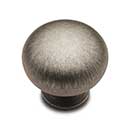 RK International [CK-1117-DN] Solid Brass Cabinet Knob - Fat Mushroom - Distressed Nickel Finish - 1 1/4" Dia.