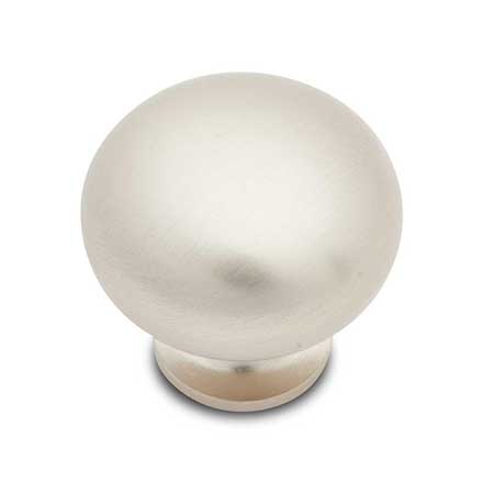 RK International [CK-1117-P] Solid Brass Cabinet Knob - Fat Mushroom - Satin Nickel Finish - 1 1/4" Dia.