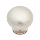 RK International [CK-1117-P] Solid Brass Cabinet Knob - Fat Mushroom - Satin Nickel Finish - 1 1/4" Dia.