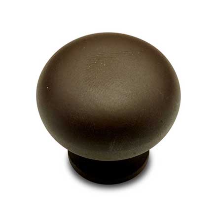 RK International [CK-1117-RB] Solid Brass Cabinet Knob - Fat Mushroom - Oil Rubbed Bronze Finish - 1 1/4" Dia.