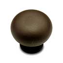 RK International [CK-1117-RB] Solid Brass Cabinet Knob - Fat Mushroom - Oil Rubbed Bronze Finish - 1 1/4" Dia.