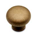 RK International [CK-1118-AE] Solid Brass Cabinet Knob - Thin Mushroom - Antique English Finish - 1 1/4" Dia.