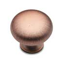RK International [CK-1118-DC] Solid Brass Cabinet Knob - Thin Mushroom - Distressed Copper Finish - 1 1/4" Dia.