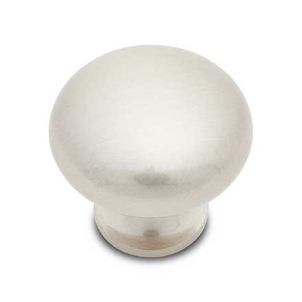 RK International [CK-1118-P] Solid Brass Cabinet Knob - Thin Mushroom - Satin Nickel Finish - 1 1/4" Dia.
