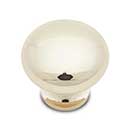 RK International [CK-1118-PN] Solid Brass Cabinet Knob - Thin Mushroom - Polished Nickel Finish - 1 1/4" Dia.