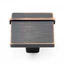 RK International [CK-131-VB] Die Cast Zinc Cabinet Knob - Newbury Series - Square - Valencia Bronze Finish - 1 1/4" Sq.