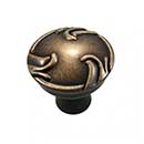 RK International [CK-155-BE] Die Cast Zinc Cabinet Knob - Nottingham Series - Swirl Edges - Brushed English Finish - 1 1/4&quot; Dia.