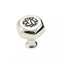 RK International [CK-115-PNB] Die Cast Zinc Cabinet Knob - Palermo Series - Hexagon - Polished Nickel w/ Black Finish - 1 1/4" L