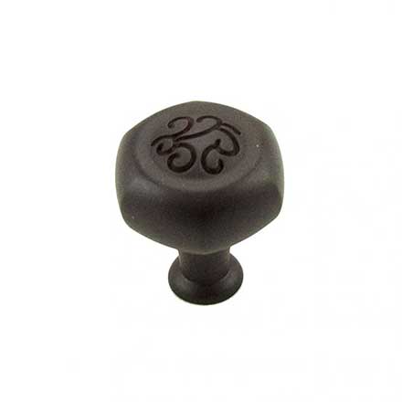 RK International [CK-115-RB] Die Cast Zinc Cabinet Knob - Palermo Series - Hexagon - Oil Rubbed Bronze Finish - 1 1/4" L
