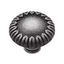 RK International [CK-758-DN] Solid Brass Cabinet Knob - Large Petals at Edge - Distressed Nickel Finish - 1 1/2&quot; Dia.