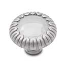RK International [CK-758-P] Solid Brass Cabinet Knob - Large Petals at Edge - Satin Nickel Finish - 1 1/2&quot; Dia.