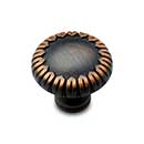 RK International [CK-759-VB] Solid Brass Cabinet Knob - Small Petals at Edge - Valencia Bronze Finish - 1 1/4&quot; Dia.