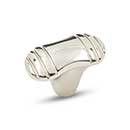 RK International [CK-783-PN] Solid Brass Cabinet Knob - Ridge Series - Large - Polished Nickel Finish - 1 1/2" L