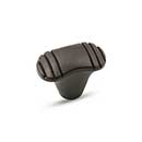 RK International [CK-784-RB] Solid Brass Cabinet Knob - Ridge Series - Small - Oil Rubbed Bronze Finish - 1 1/4" L