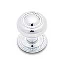 RK International [CK-1213-C] Solid Brass Cabinet Knob - Small Rope w/ Detachable Back Plate - Polished Chrome Finish - 1 1/4" Dia.