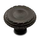 RK International [CK-705-RB] Solid Brass Cabinet Knob - Large Double Roped Edge - Oil Rubbed Bronze Finish - 1 1/2&quot; Dia.