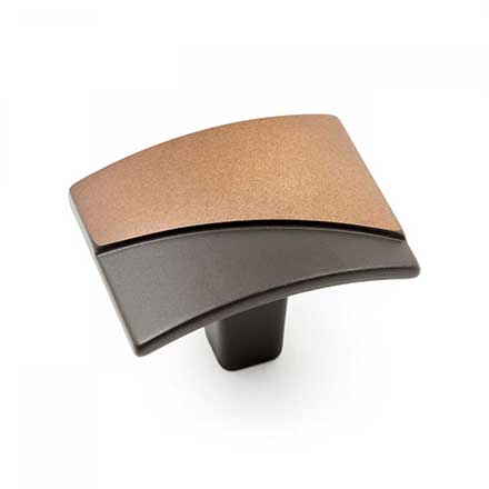 RK International [CK-171-CFB] Solid Brass Cabinet Knob - Trumbull Series - Cafe Bronze Finish - 1 9/16" L