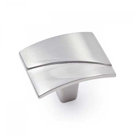 RK International [CK-171-P] Solid Brass Cabinet Knob - Trumbull Series - Satin Nickel Finish - 1 9/16" L