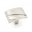 RK International [CK-171-PN] Solid Brass Cabinet Knob - Trumbull Series - Polished Nickel Finish - 1 9/16" L