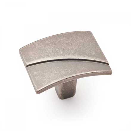 RK International [CK-171-WN] Solid Brass Cabinet Knob - Trumbull Series - Weathered Nickel Finish - 1 9/16" L
