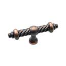 RK International [CK-701-VB] Solid Brass Cabinet Knob - Large Twisted - Valencia Bronze Finish - 3 3/4" L