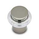 RK International [CK-4214-CN] Solid Brass Cabinet Knob - Solid Swirl Rod - Black Nickel & Polished Chrome Finish - 1 1/4" Dia.