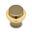 RK International [CK-4214-NB] Solid Brass Cabinet Knob - Solid Swirl Rod - Black Nickel & Polished Brass Finish - 1 1/4" Dia.