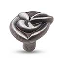RK International [CK-204-DN] Solid Brass Cabinet Knob - Pretty Wrap - Distressed Nickel Finish - 1 1/4" L