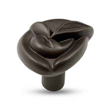 RK International [CK-204-RB] Solid Brass Cabinet Knob - Pretty Wrap - Oil Rubbed Bronze Finish - 1 1/4" L
