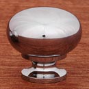 RK International [CK-1117-C] Solid Brass Cabinet Knob - Fat Mushroom - Polished Chrome Finish - 1 1/4&quot; Dia.