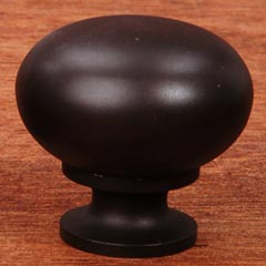 RK International [CK-1117-RB] Solid Brass Cabinet Knob - Fat Mushroom - Oil Rubbed Bronze Finish - 1 1/4&quot; Dia.