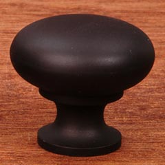 RK International [CK-1118-RB] Solid Brass Cabinet Knob - Thin Mushroom - Oil Rubbed Bronze Finish - 1 1/4&quot; Dia.