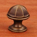 RK International [CK-192-AE] Solid Brass Cabinet Knob - Contoured Dome - Antique English Finish - 1 1/16" Dia.