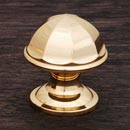 RK International [CK-192-B] Solid Brass Cabinet Knob - Contoured Dome - Polished Brass Finish - 1 1/16" Dia.