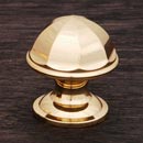 RK International [CK-192-B] Solid Brass Cabinet Knob - Contoured Dome - Polished Brass Finish - 1 1/16&quot; Dia.